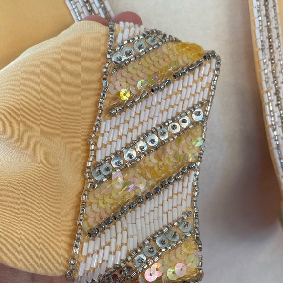 Oleg Cassini Black Tie Vintage Beaded Jacket - Picture 5 of 9